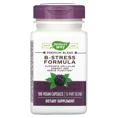 Nature's Way, B-Stress Formula, 100 веганських капсул